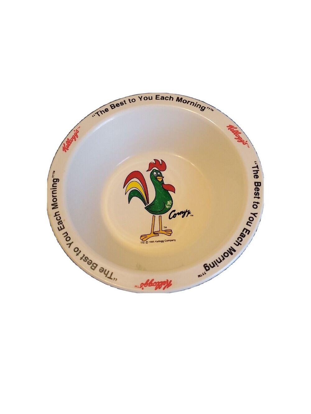 Vintage Kellogg's Corn Flakes Cereal Bowl Vintage  Corny 1995 - Picture 2 of 13